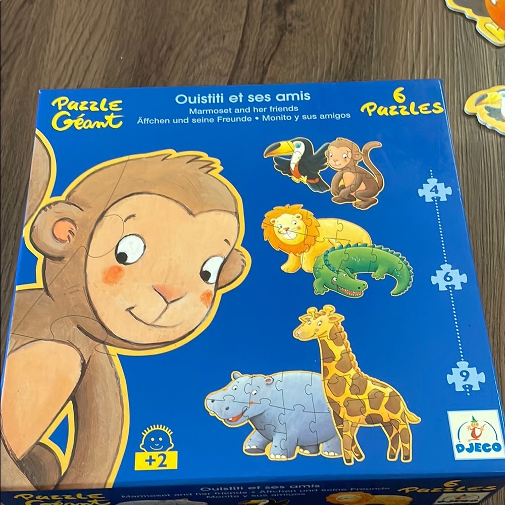 Djeco  Marmoset and his Friends Giant Puzzle Size 2 years and up
